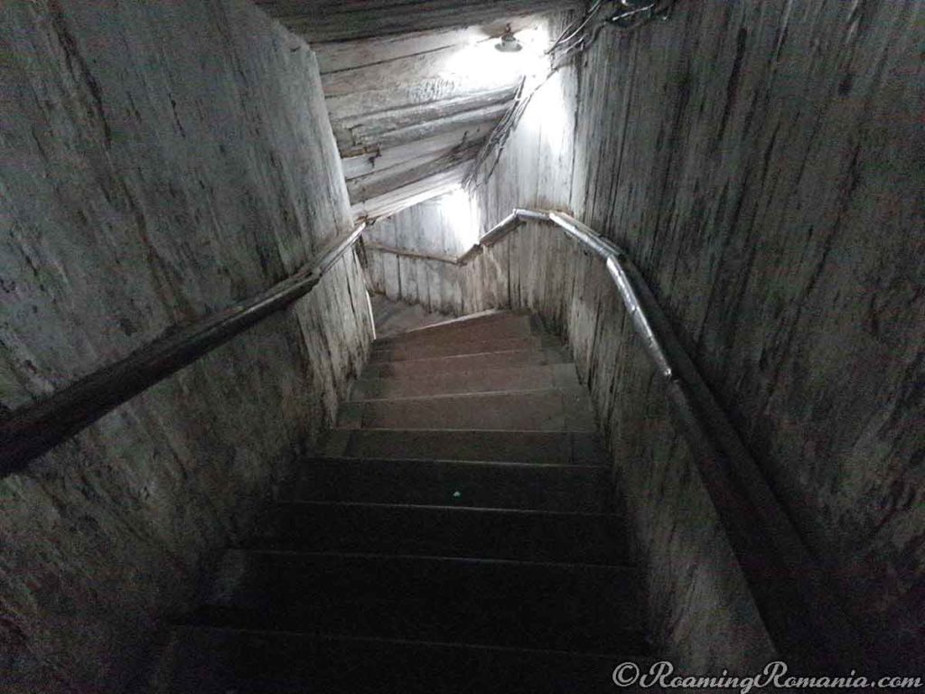 The Staircase Leading Inside the Mine is   Over 200 Years Old