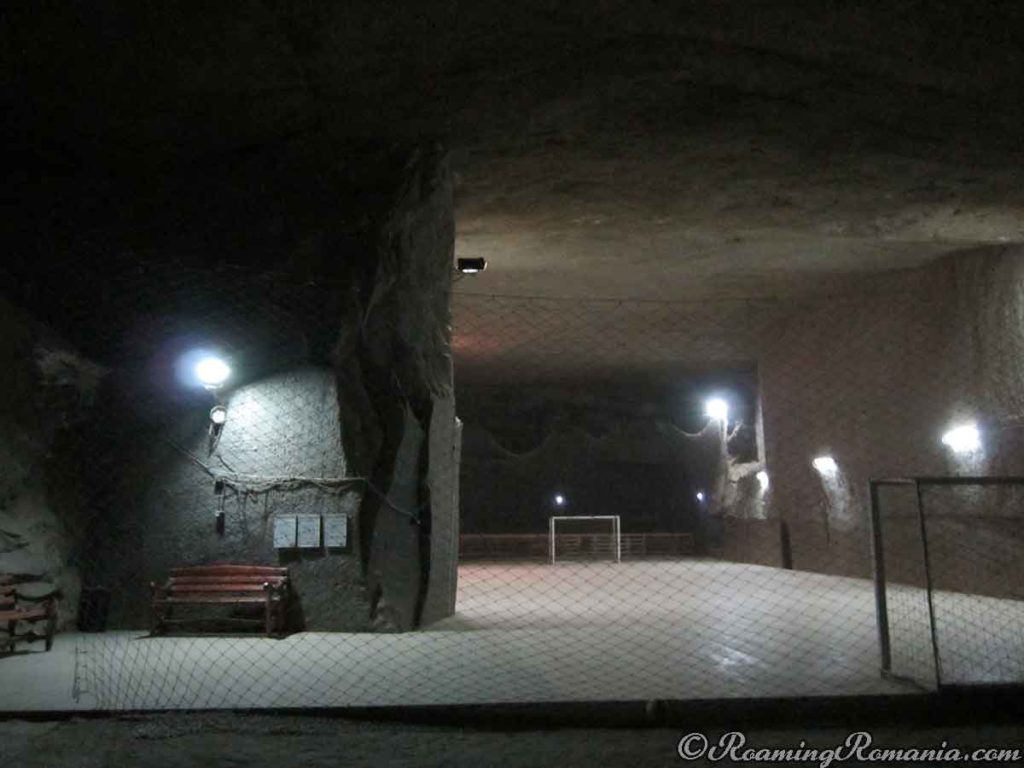 Soccer Filed Inside the Cacica Salt Mine