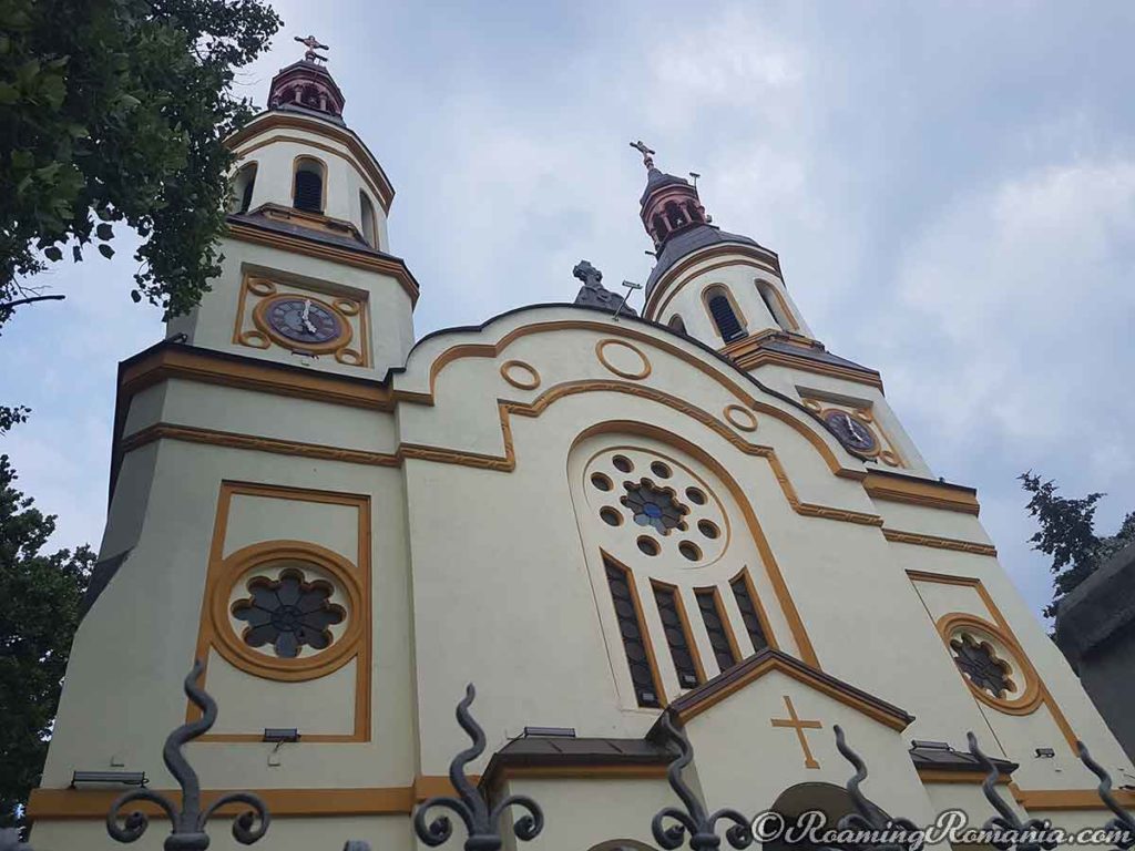 Facade of the St. Elias Orthodox Church in Timisoara