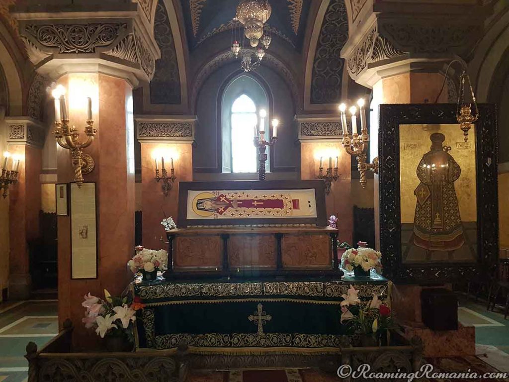 Saint Joseph the New Relics Inside the Orthodox Cathedral