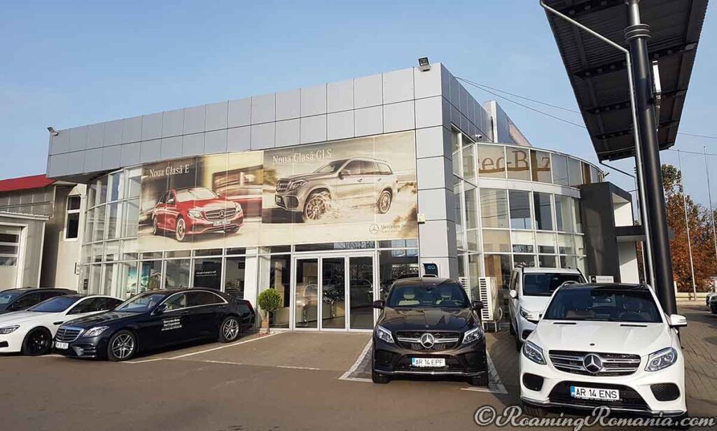 A Car Dealership in Romania