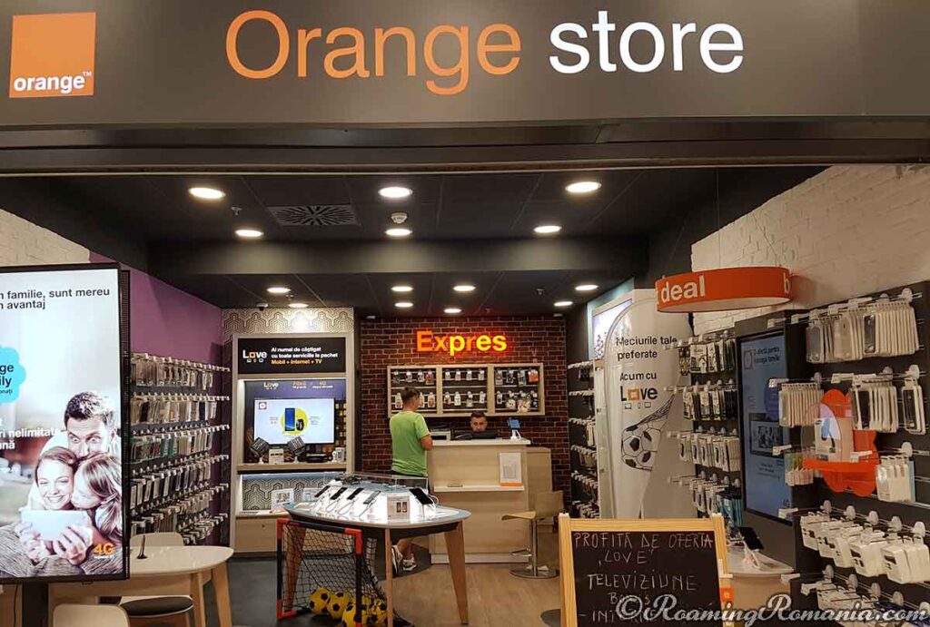 Customer Topping-Up his Prepaid Sim Card in Orange Romania Shop