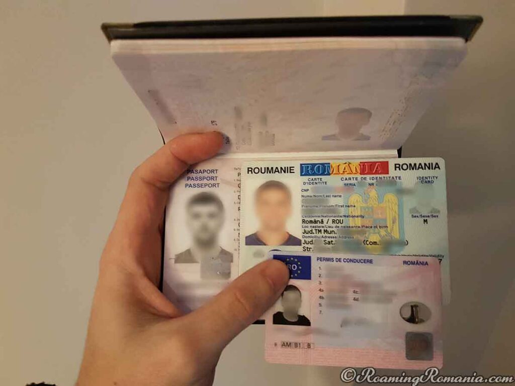 Romanian Passport, Bulletin, and Driver's License